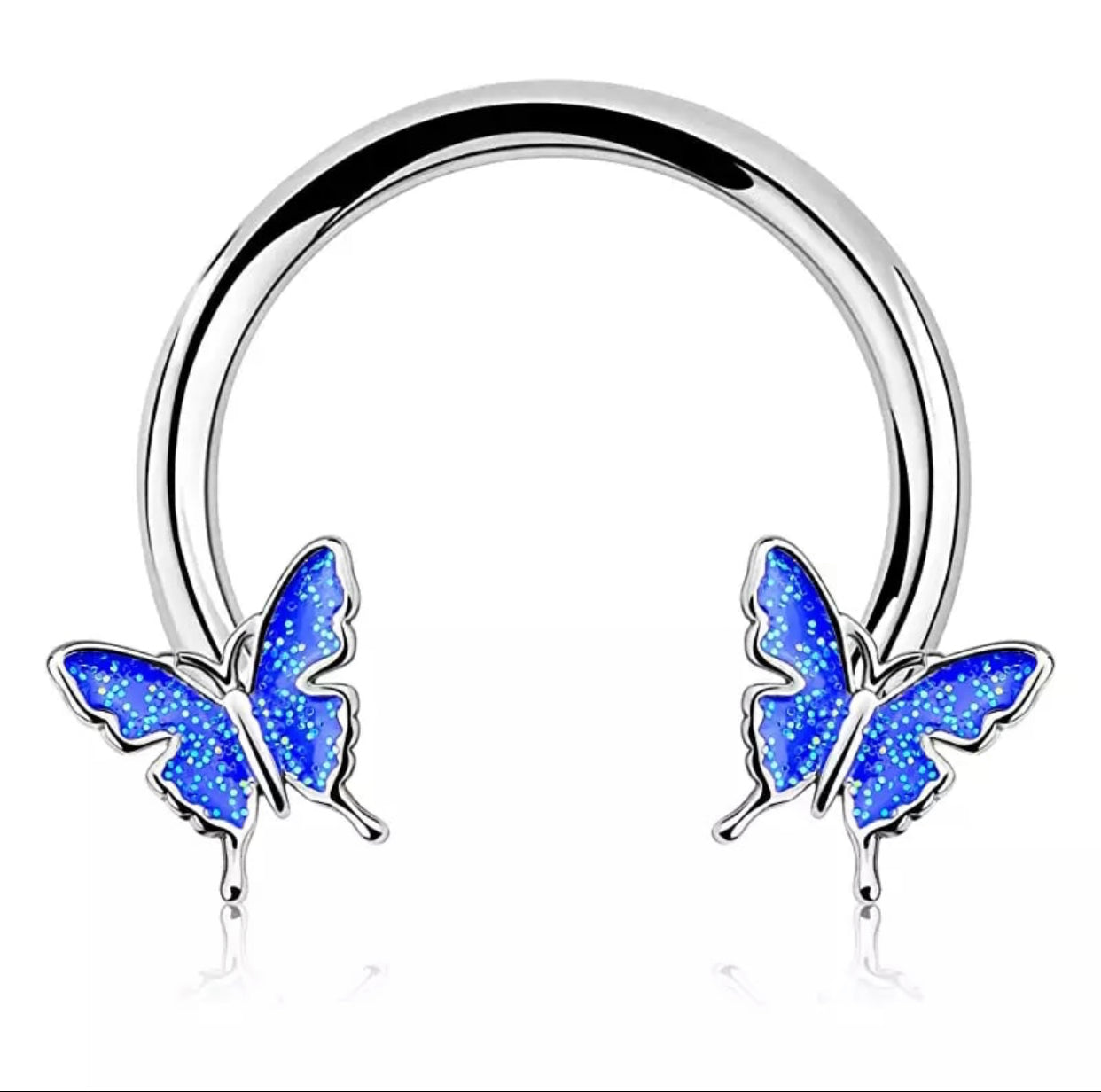 Septum Butterfly White